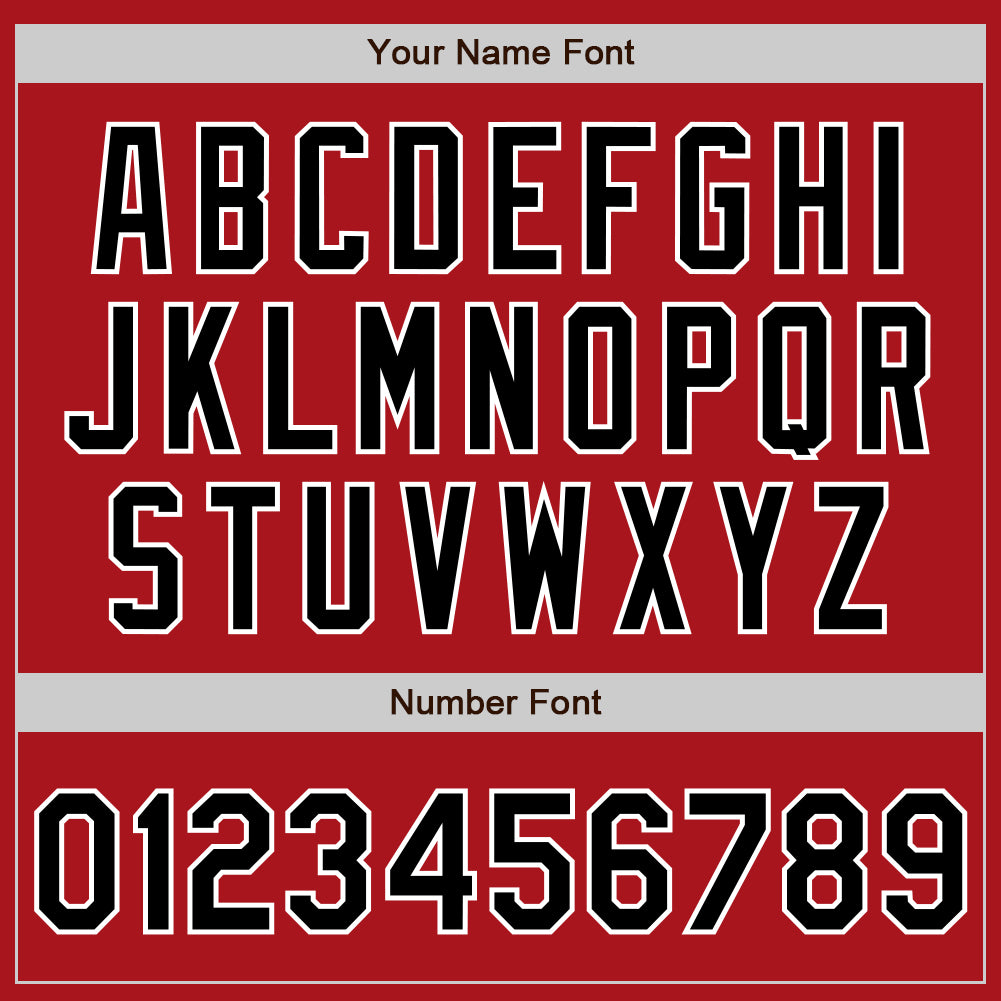 Personalized Red White Pinstripe Black Authentic Baseball Jersey Team Custom Name and Number Personalized Red White Pinstripe Black Authentic Baseball Jersey Team Custom Name and Number - Image 5