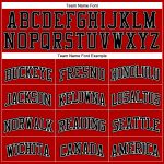 Personalized Red White Pinstripe Black-White Authentic Basketball Jersey
