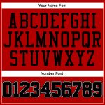 Personalized Red White Pinstripe Black-White Authentic Basketball Jersey