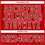 Personalized Red White Pinstripe Gray Authentic Baseball Jersey Team Custom Name and Number