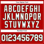 Personalized Red White Pinstripe Kelly Green Authentic Baseball Jersey Team Custom Name and Number
