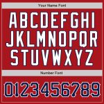 Personalized Red White Pinstripe Navy-White Authentic Baseball Jersey