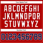 Personalized Red White Pinstripe Navy-White Authentic Basketball Jersey