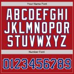 Personalized Red White Pinstripe Royal-White Authentic Baseball Jersey
