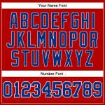Personalized Red White Pinstripe Royal-White Authentic Basketball Jersey