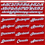 Personalized Red White Pinstripe Royal-White Authentic Basketball Jersey Team Custom Name and Number