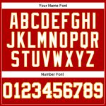 Personalized Red White Pinstripe White-Gold Authentic Basketball Jersey