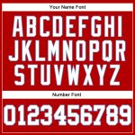 Personalized Red White Pinstripe White-Light Blue Authentic Basketball Jersey Team Custom Name and Number