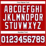 Personalized Red White Pinstripe White-Royal Authentic Basketball Jersey Team Custom Name and Number