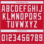 Personalized Red White Round Neck Basketball Jersey