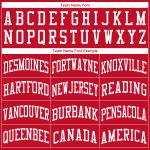 Personalized Red White Round Neck Basketball Jersey Team Custom Name and Number