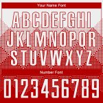Personalized Red White Round Neck Sublimation Basketball Suit Jersey Team Custom Name and Number