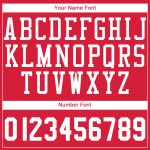 Personalized Red White Round Neck Suit Basketball Jersey
