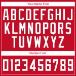 Personalized Red White Round Neck Suit Basketball Jersey Team Custom Name and Number