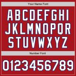Personalized Red White-Royal 3 Colors Arm Shapes Authentic Baseball Jersey Team Custom Name and Number