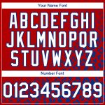 Personalized Red White-Royal 3D Pattern Design Leopard Print Fade Fashion Authentic Baseball Jersey Team Custom Name and Number