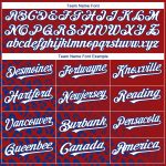 Personalized Red White-Royal 3D Pattern Design Leopard Print Fade Fashion Authentic Baseball Jersey Team Custom Name and Number