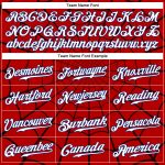 Personalized Red White-Royal 3D Pattern Design Spider Web Authentic Baseball Jersey Team Custom Name and Number