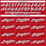Personalized Red White-Royal Authentic Baseball Jersey