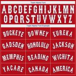 Personalized Red White-Royal Authentic Baseball Jersey Team Custom Name and Number