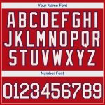 Personalized Red White-Royal Authentic Baseball Jersey Team Custom Name and Number
