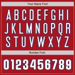 Personalized Red White-Royal Authentic Raglan Sleeves Baseball Jersey Team Custom Name and Number
