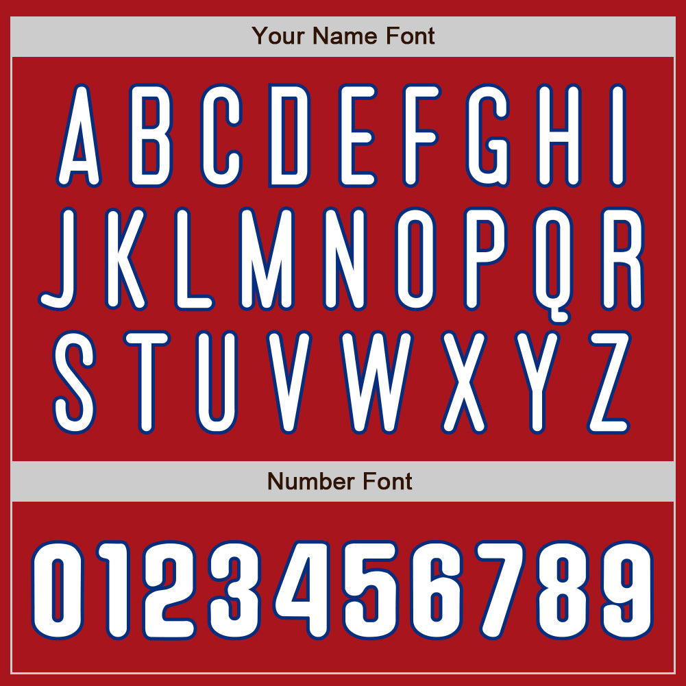 Personalized Red White-Royal Authentic Raglan Sleeves Baseball Jersey Team Custom Name and Number Personalized Red White-Royal Authentic Raglan Sleeves Baseball Jersey Team Custom Name and Number - Image 5