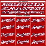 Personalized Red White-Royal Authentic Sleeveless Baseball Jersey Team Custom Name and Number