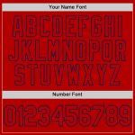 Personalized Red White-Royal Authentic Throwback Baseball Jersey Team Custom Name and Number