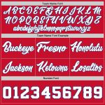 Personalized Red White-Royal Authentic Throwback Basketball Shorts Team Custom Name and Number