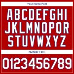 Personalized Red White-Royal Authentic Throwback Rib-Knit Baseball Jersey Shirt Team Custom Name and Number