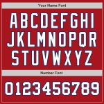 Personalized Red White-Royal Authentic Two Tone Baseball Jersey Team Custom Name and Number
