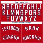 Personalized Red White-Royal Baseball Jersey