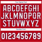 Personalized Red White-Royal Baseball Jersey