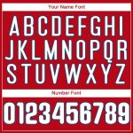 Personalized Red White-Royal Baseball Jersey Team Custom Name and Number