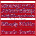 Personalized Red White-Royal Baseball Jersey Team Custom Name and Number