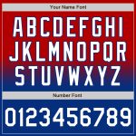 Personalized Red White-Royal Bomber Full-Snap Varsity Letterman Fade Fashion Jacket Team Custom Name and Number