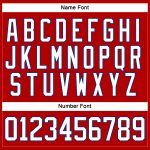 Personalized Red White-Royal Hockey Lace Neck Jersey Team Custom Name and Number
