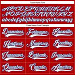 Personalized Red White-Royal Hockey Lace Neck Jersey Team Custom Name and Number