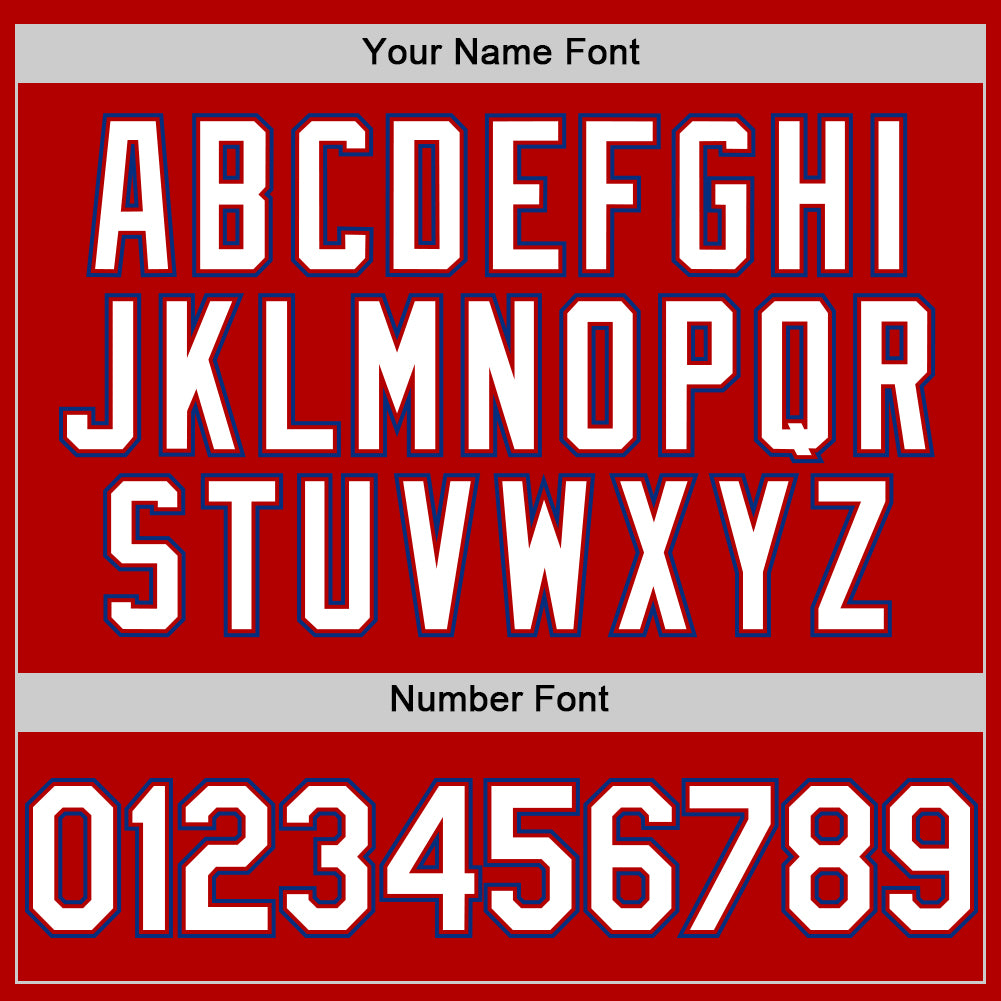 Personalized Red White-Royal Line Authentic Baseball Jersey Team Custom Name and Number Personalized Red White-Royal Line Authentic Baseball Jersey Team Custom Name and Number - Image 5