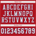 Personalized Red White-Royal Mesh Authentic Football Jersey