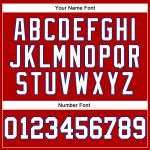 Personalized Red White-Royal Mesh Authentic Throwback Football Jersey Team Custom Name and Number