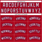 Personalized Red White-Royal Performance T-Shirt Team Custom Name and Number