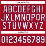 Personalized Red White-Royal Performance T-Shirt Team Custom Name and Number