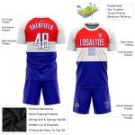 Personalized Red White-Royal Sublimation Croatian Flag Soccer Uniform Jersey Team Custom Name and Number