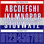 Personalized Red White-Royal Sublimation Croatian Flag Soccer Uniform Jersey Team Custom Name and Number