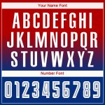 Personalized Red White-Royal Sublimation Long Sleeve Fade Fashion Soccer Uniform Jersey Team Custom Name and Number