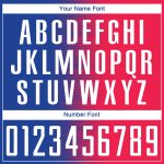 Personalized Red White-Royal Sublimation Soccer Uniform Jersey Team Custom Name and Number