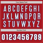 Personalized Red White-Royal Two-Button Unisex Softball Jersey Team Custom Name and Number