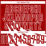 Personalized Red White Wind Shapes Sublimation Soccer Uniform Jersey Team Custom Name and Number